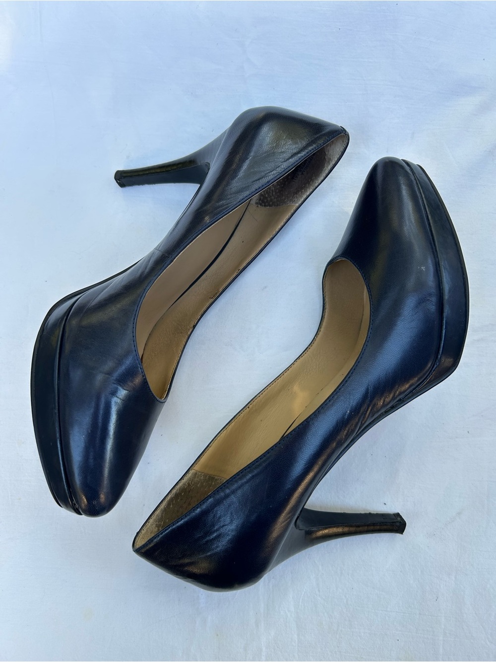 Nine West Priscilla Heels Women Size 9.5 Color Dark Blue